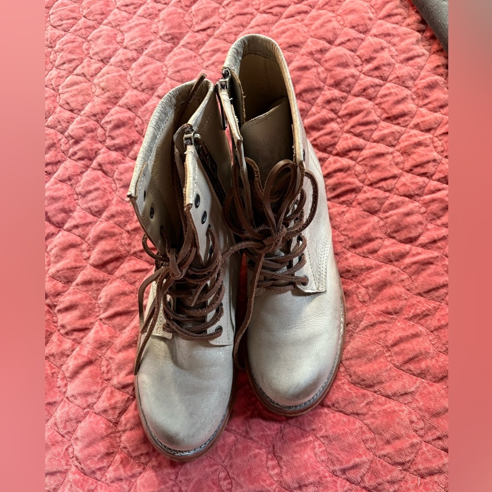 Freebird by Steven Cream and Brown Combat Boots